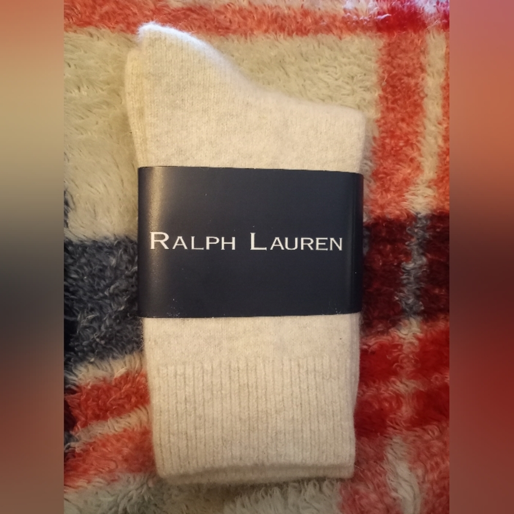 NWT RARE Ralph Lauren Soft White Socks
